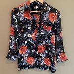 Aritzia  Wilfred Silk Long‎ Sleeve Floral Blouse XXS Photo 0