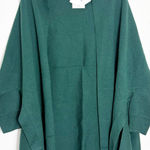 Sandro  Celeste Fringed Open-front Cardigan One Size Green Oversized Quiet Luxury Photo 0
