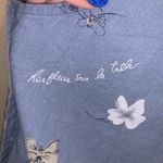 Studio vintage blue linen floral sleeveless maxi dress Size L Photo 7