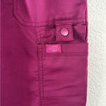 Dickies Women's Burgundy cargo style scrub Pants XXS Photo 4