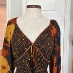 Anthropologie Conditions apply deep v floral blouse Photo 14