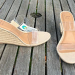 A New Day Nwt Womens Ansel Double Band Open Toe Wedge Heels size 8 summer fall Photo 0