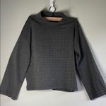 Madewell  Charcoal Gray Bell Sleeve Sweatshirt Photo 4