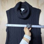 Free Assembly Women’s Sleeveless Cable Knit Cowl Neck Sweater Dress Black M8/10 Size M Photo 5
