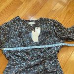 Ted Baker  Cherela Floral Print Ruched Tie Sheer Long Sleeve Mini Dress Sz 2 US Photo 15