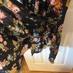 Natural Life Rowan Black Floral Side Slit Midi Maxi Dress Sz S Photo 2