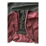 Swimsuits For All Wine Crochet Side Slit V Photo 9