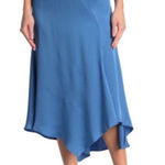 Veronica Beard  Autumn Asymmetrical Hem Skirt in French Blue‎ NWT 8 Photo 0