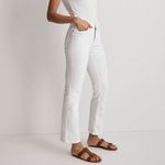 Madewell NEW Kick Out Crop Jeans in pure white, 24 Photo 2