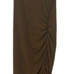 Pretty Little Thing  one shoulder dress size 22 brown rouged Photo 0