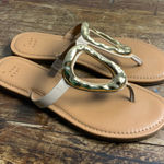 A New Day  Gold Triangle Flip flops size 9 Photo 0