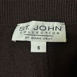 St. John  Santana Knit Pull-on Dark Brown cropped pants Photo 1