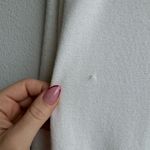 Chico's NWT Chico’s White Lightweight Knit Crochet Classic Sweater Size 0 Medium Crew Photo 3