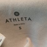 Athleta taupe and white tribal Ikat print molded cups bikini top crisscross Photo 9