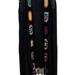 Kontrol  Black Boho Crochet colorful granny square fringe coverup duster kimono Photo 0