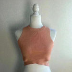 ZARA  Orange‎ Cut Out Crop Top Photo 3