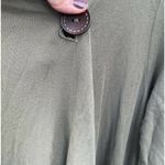 Bobeau  Open Front One Button Sweatshirt  Sweater Size Small Olive Green Pockets Photo 2