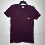 Victoria's Secret  Pink Pocket Tee W/ Dog Logo Purple Cotton Women's Size XS Photo 1