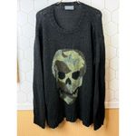 Wooden Ships  Black Camo Skull Crew Chunky Sweater - Size - Large/XL Photo 6