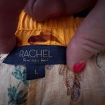 RACHEL Rachel Roy sunflower yellow Red size‎ large pockets linen crop pants Orange Photo 6