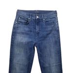 Mother The Runaway Step Fray Jeans Womens 26 A Night In Havana Wash Denim Flare Blue Photo 8