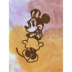 Disney Minnie Mouse Tie Dye Sweatshirt 1X Orange Purple Crop Short Sleeve Photo 1