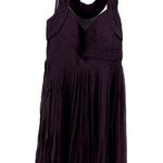 Anthropologie Anthro Hitherto x BHLDN Sway and Swirl Midi Dress Bridesmaid Silk Purple 12 Photo 1