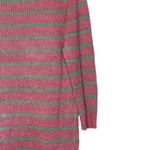 Talbots ‎ Petites Sweater Size SP Pink Green Striped 100% Linen Womens Photo 2