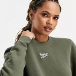 Reebok Olive Green Sweatshirt Photo 0