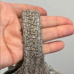 Beaded Mini Bag In Silver & Pink Photo 3