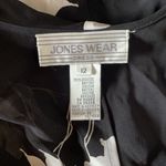 Jones Wear Black&White Floral Sheer Blouse Size 12 Photo 6