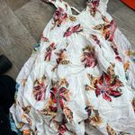 Free People White thought I was Dreaming Floral mini Dress size M Photo 3