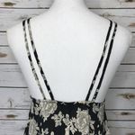 Brandy Melville 🌷 Black Floral Tunic Tank Top O/S Photo 5