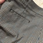 Talbots  10 Houndstooth Signature Dress Pants Straight Leg White Black Blue EUC Photo 14