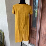 Forever 21 Womens Dress Size Medium Mustard Yellow Sweater Short Sleeves Photo 2