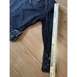 Laurence Kazar  Black Silk Beaded Blouse Shirt Top Evening Size Small‎ Luxury Photo 8