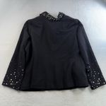 Joan Rivers  Plus 1X Blazer Jacket Fitted Black Rhinestone Pearl Holiday Cocktail Photo 11