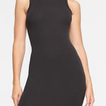 SKIMS COTTON RIB TANK DRESS, BLACK, Size Medium , $60 Photo 0