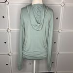 Sol & Mane Tadasana Hoodie Long Sleeve Hooded Pullover Top Size Small Green Photo 1