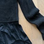 Club Monaco  Black Long Sleeve Silky Sweater Dress Photo 4