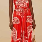 Farm Rio  Red Majestic Coconut Tree Maxi Dress S Photo 0