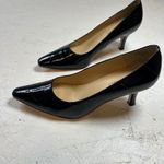 Karen Scott Black Patent Leather Pointed Toe Stiletto Heels Pumps Women Size 8M Photo 1