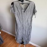 Billy T Soft Gray Frayed Hem Western Cowgirl Tunic Dress Acid Dyed Womens Size M Size M Photo 1