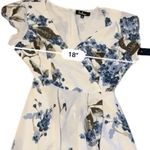 Lulus  French Countryside White Blue Floral Print‎ High-Low Dress Sz M NEW Photo 11