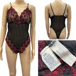 Private Luxuries Black Red Floral Lace Lingerie Adjustable Straps Womens 2X XXL Photo 1