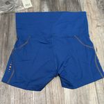 Tommie Copper Women's Core Compression Shorts Cobalt Blue Fold Over Waist Band Size L Photo 0