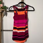 Lululemon  Striped Racerback Tank Top Orange Pink Purple Workout Athletic Women Photo 4