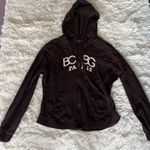 BCBG Paris Brown Full Zip Hoodie Sweatshirt Women's XL Photo 0