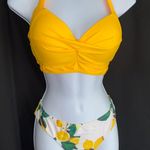 Shekini Lemon Print Two Piece Bikini Set Photo 1