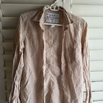 Frank & Eileen  Tan Striped Shirt Photo 0